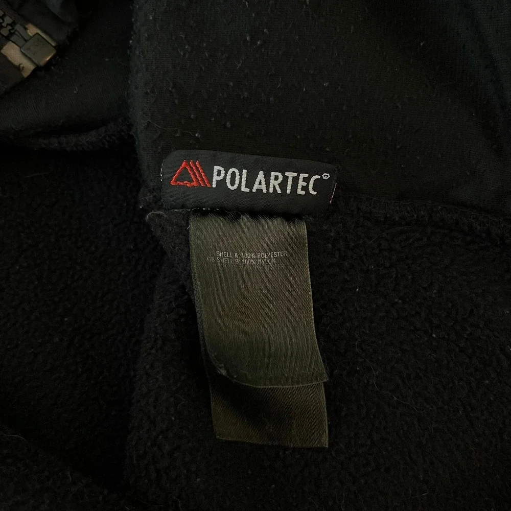 The North Face Mens Denali Polartec Fleece Vest Black Size Medium Full Zip